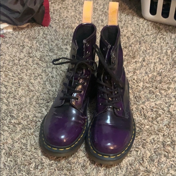 dr martens vegan purple